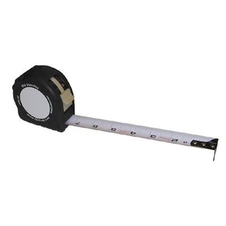 Gourmetgalley 16 ft. Tape Measure in Flat Back, Black GO1074988
